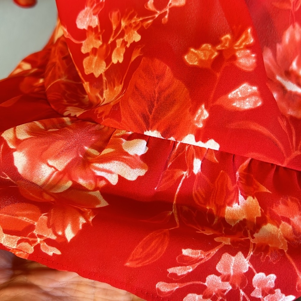 INC floral peplum top - Picture 3 of 7